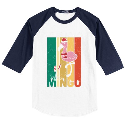 Fa La La La Mingo Flamingo Christmas In July Summer Xmas Cute Gift Baseball Sleeve Shirt