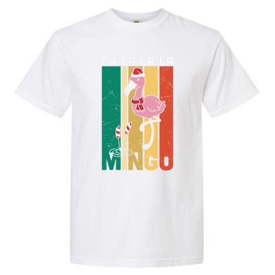 Fa La La La Mingo Flamingo Christmas In July Summer Xmas Cute Gift Garment-Dyed Heavyweight T-Shirt