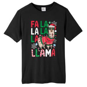 Fa La La Llama Funny Llama Christmas Animal Lover Tall Fusion ChromaSoft Performance T-Shirt