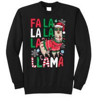 Fa La La Llama Funny Llama Christmas Animal Lover Tall Sweatshirt