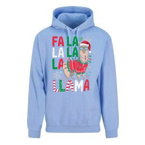 Fa La La Llama Funny Llama Christmas Animal Lover Unisex Surf Hoodie