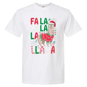 Fa La La Llama Funny Llama Christmas Animal Lover Garment-Dyed Heavyweight T-Shirt