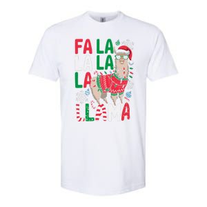 Fa La La Llama Funny Llama Christmas Animal Lover Softstyle CVC T-Shirt