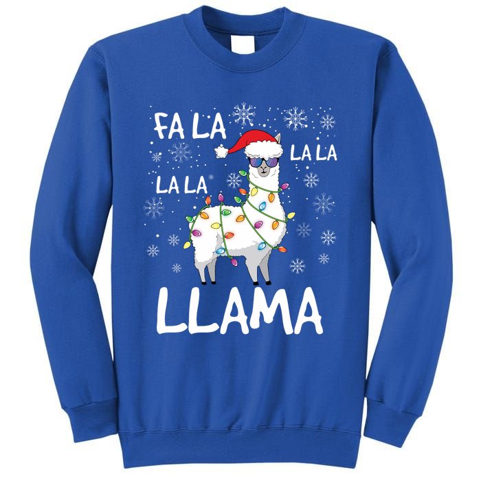 Fa La La Llama Funny Llama Christmas Sweatshirt