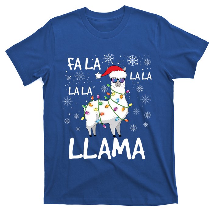 Fa La La Llama Funny Llama Christmas T-Shirt