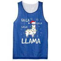 Fa La La Llama Funny Llama Christmas Mesh Reversible Basketball Jersey Tank