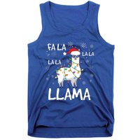 Fa La La Llama Funny Llama Christmas Tank Top