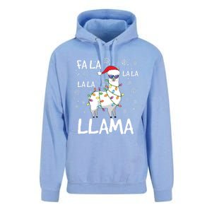 Fa La La Llama Funny Llama Christmas Unisex Surf Hoodie