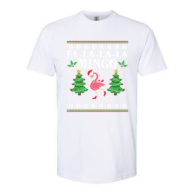 Fa La La La Mingo Flamingo Christmas Tree Winters Holiday Great Gift Softstyle CVC T-Shirt