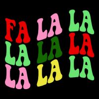 Fa La La Groovy Christmas Drawstring Bag