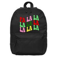 Fa La La Groovy Christmas 16 in Basic Backpack