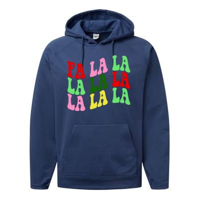 Fa La La Groovy Christmas Performance Fleece Hoodie