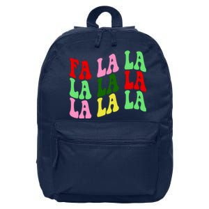 Fa La La Groovy Christmas 16 in Basic Backpack