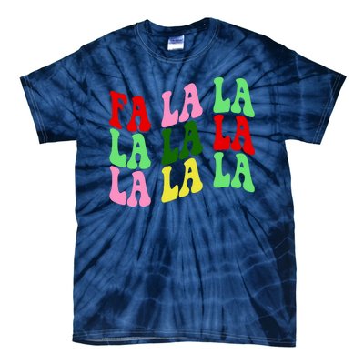 Fa La La Groovy Christmas Tie-Dye T-Shirt