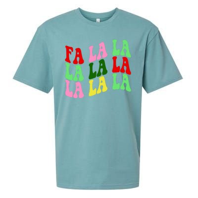 Fa La La Groovy Christmas Sueded Cloud Jersey T-Shirt