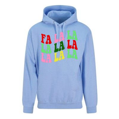 Fa La La Groovy Christmas Unisex Surf Hoodie