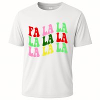 Fa La La Groovy Christmas Cooling Performance Crew T-Shirt