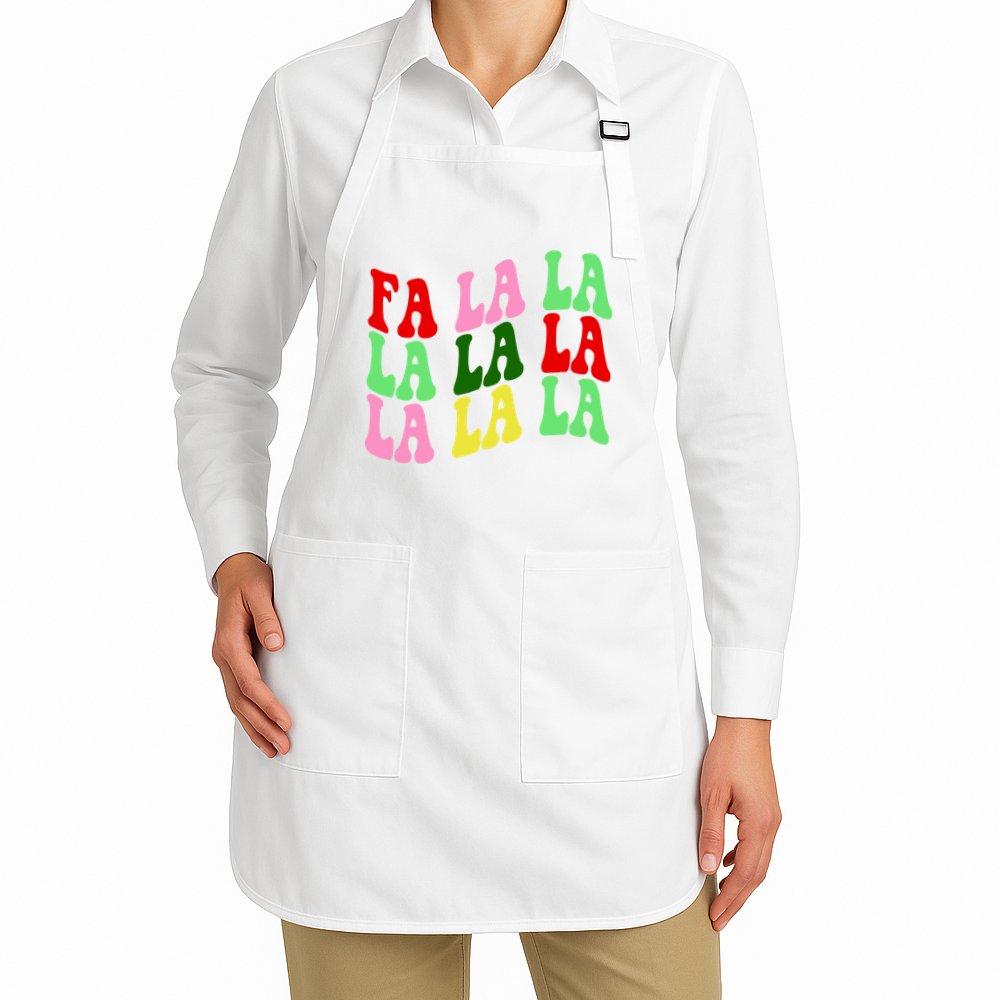 Fa La La Groovy Christmas Apron