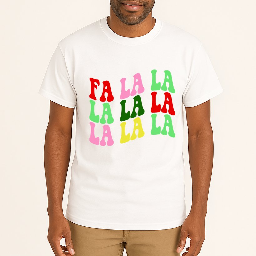 Fa La La Groovy Christmas Tall T-Shirt