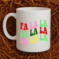 Fa La La Groovy Christmas Mug