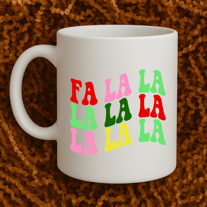 Fa La La Groovy Christmas Mug