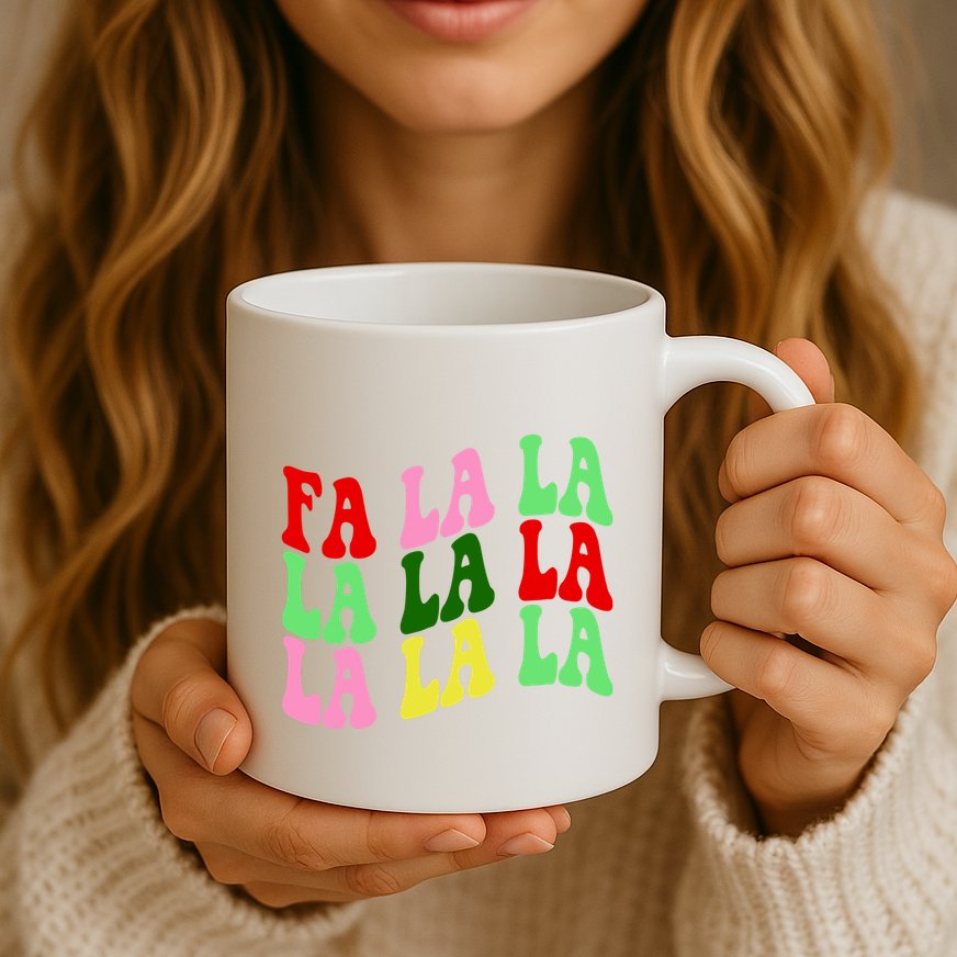 Fa La La Groovy Christmas Mug