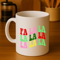 Fa La La Groovy Christmas Mug