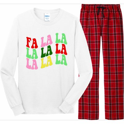 Fa La La Groovy Christmas Long Sleeve Pajama Set