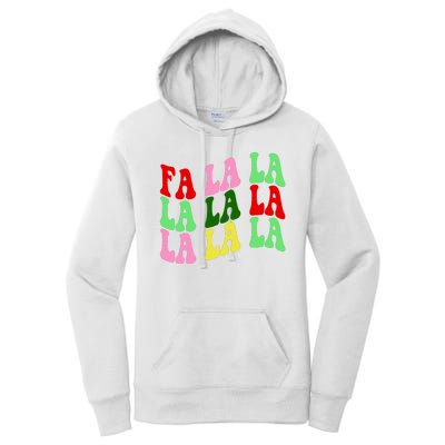 Fa La La Groovy Christmas Women's Pullover Hoodie