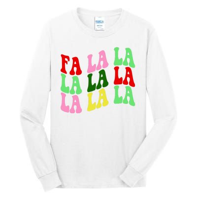 Fa La La Groovy Christmas Tall Long Sleeve T-Shirt