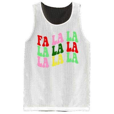 Fa La La Groovy Christmas Mesh Reversible Basketball Jersey Tank