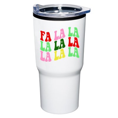 Fa La La Groovy Christmas Tumbler