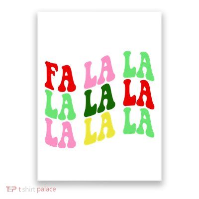 Fa La La Groovy Christmas Poster