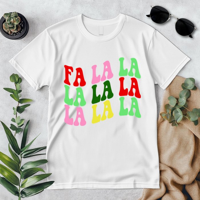 Fa La La Groovy Christmas Premium T-Shirt