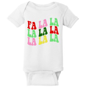 Fa La La Groovy Christmas Baby Bodysuit