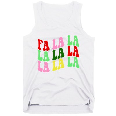 Fa La La Groovy Christmas Tank Top
