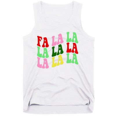 Fa La La Groovy Christmas Tank Top