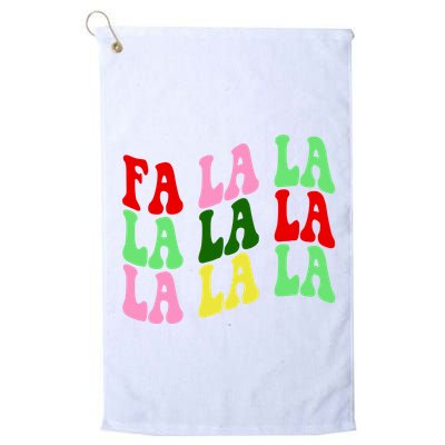 Fa La La Groovy Christmas Golf Towel