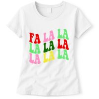 Fa La La Groovy Christmas Womens T-Shirt