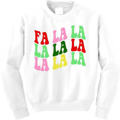 Fa La La Groovy Christmas Kids Sweatshirt