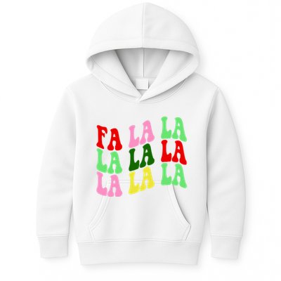 Fa La La Groovy Christmas Kids Hoodie