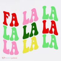 Fa La La Groovy Christmas Short Acrylic Beanie