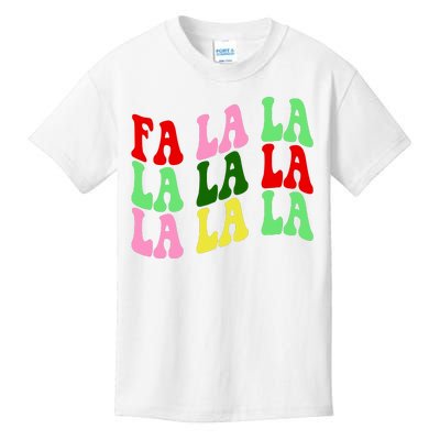 Fa La La Groovy Christmas Kids T-Shirt