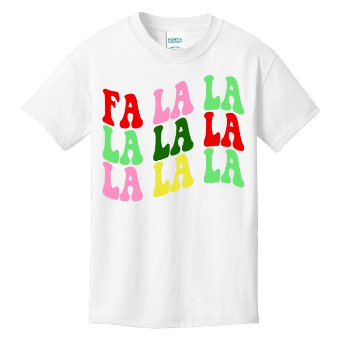 Fa La La Groovy Christmas Kids T-Shirt