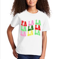 Fa La La Groovy Christmas Kids T-Shirt