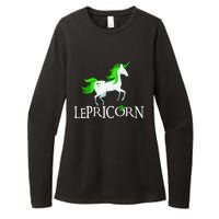 Funny Lepricorn Leprechaun Unicorn St. Patrick's Day Womens CVC Long Sleeve Shirt