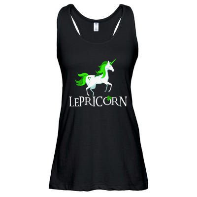 Funny Lepricorn Leprechaun Unicorn St. Patrick's Day Ladies Essential Flowy Tank