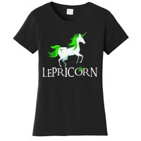 Funny Lepricorn Leprechaun Unicorn St. Patrick's Day Women's T-Shirt