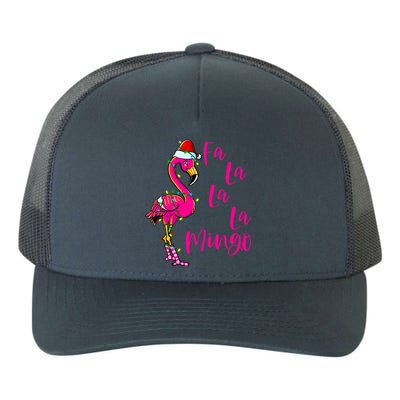 Fa La La La Mingo Flamingo Christmas Gift Yupoong Adult 5-Panel Trucker Hat