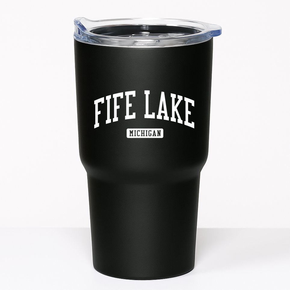 Fife Lake Michigan Mi Vintage Athletic Sports Design Tumbler